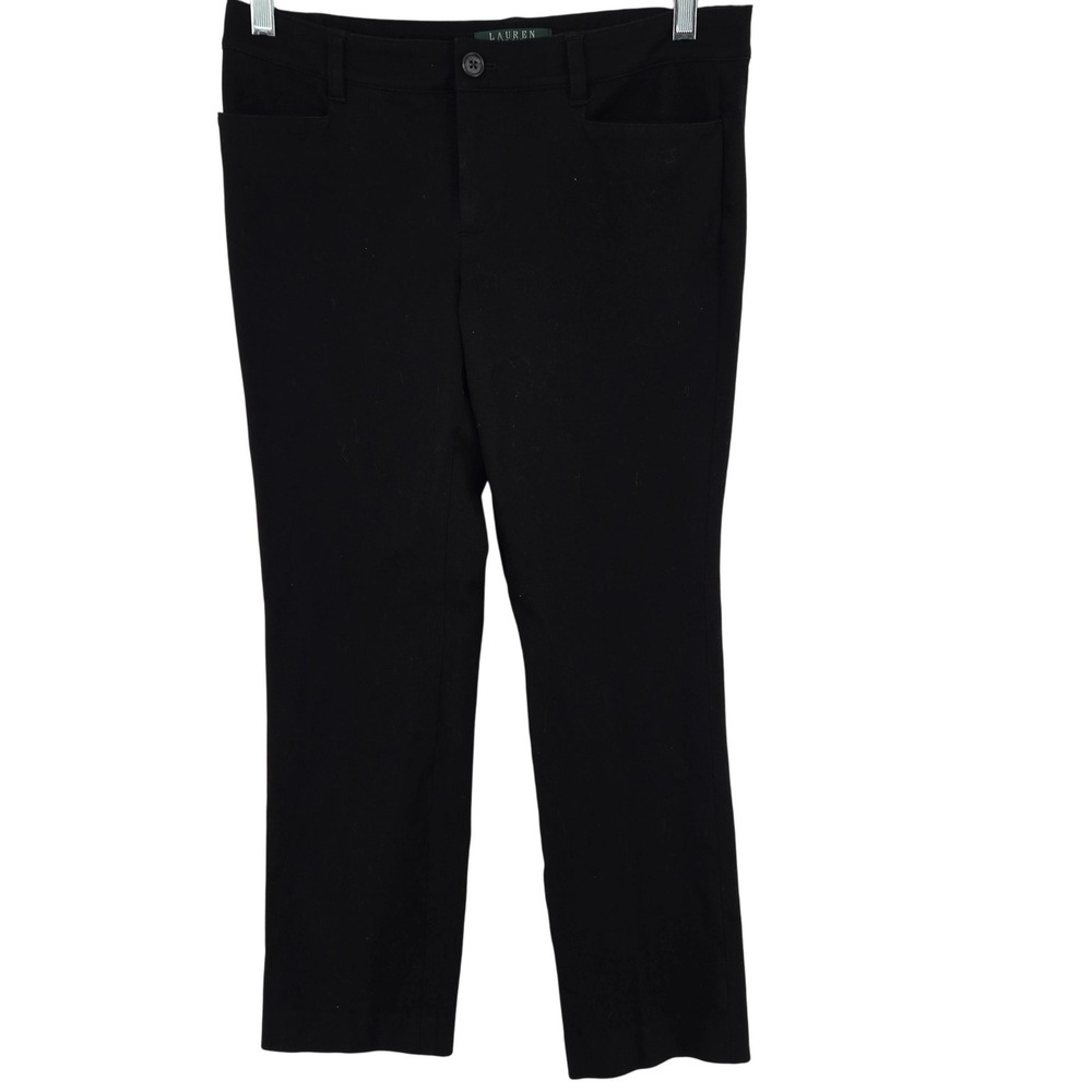 Lauren Ralph Lauren Pants Womens 6P Black Adelle Stretch Petite Dress Career LRL